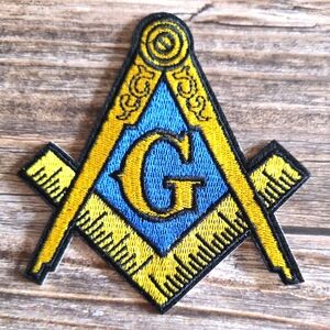 Masonic  Emblem Illuminati Embroidered Freemason Iron on Patch